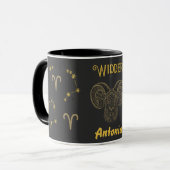Astrologisches Sternzeichen Widder - Tasse (Vorderseite Links)