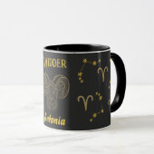 Astrologisches Sternzeichen Widder - Tasse (VorderseiteRechts)