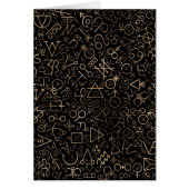 Astrologisches Symbolmuster #2 der Alchimiesymbole (Vorne)