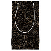Astrologisches Symbolmuster #2 der Alchimiesymbole Kleine Geschenktüte (Vorderseite)