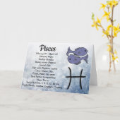 Astrologisches Zeichen alles- Gute zum Karte (Gelbe Blume)