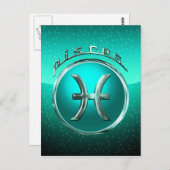Astrologisches Zeichen Postkarte (Vorne/Hinten)