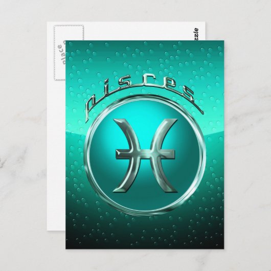 Astrologisches Zeichen Postkarte (Vorne/Hinten)