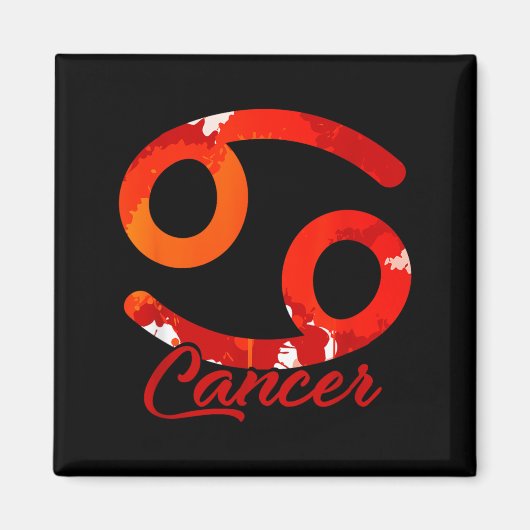 Astrologisches Zeichen Symbol Sternzeichen Krebs Magnet (Vorne)