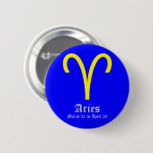ASTROLOGISCHES ZEICHEN, SYMBOL ZODIAC BUTTON (Vorne & Hinten)