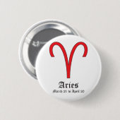 ASTROLOGISCHES ZEICHEN, SYMBOL ZODIAC BUTTON (Vorne & Hinten)