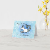 Astrologisches Zodiac-Schild Ziegenziege Geburtsta Karte (Gelbe Blume)