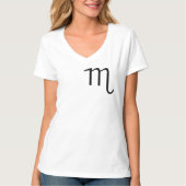 Astrologisches Zodiaka Scorpio T-Shirt Skorpion (Vorderseite)