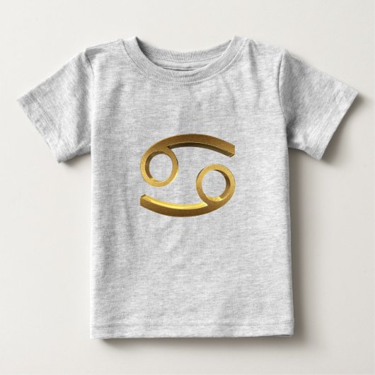 Astrologisches Zodiaka-Zeichen Sonnensignatur-Kreb Baby T-shirt (Vorderseite)