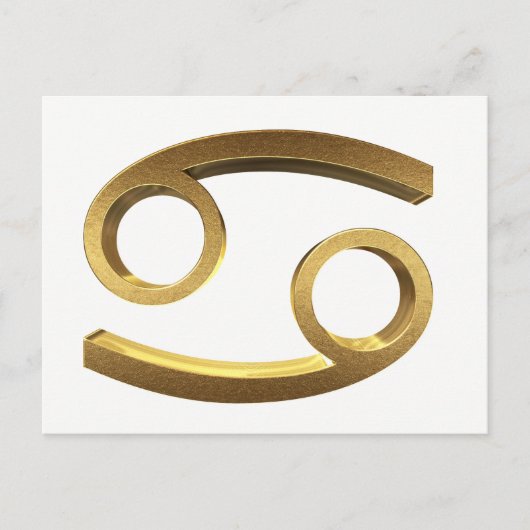 Astrologisches Zodiaka-Zeichen Sonnensignatur-Kreb Postkarte (Vorderseite)