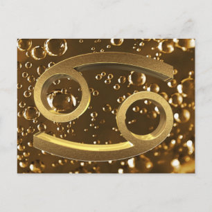 Astrologisches Zodiaka-Zeichen Sonnensignatur-Kreb Postkarte