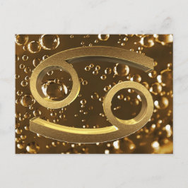 Astrologisches Zodiaka-Zeichen Sonnensignatur-Kreb Postkarte