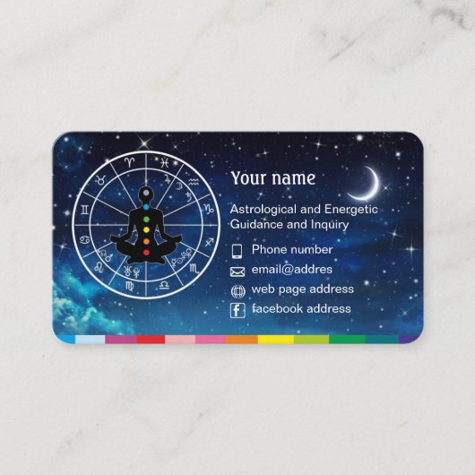 Astrology and Horoscope Business Cards  Visitenkarte (Vorderseite)
