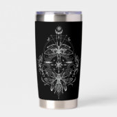 Astrology and Sacred Geometry Moth Thermobecher (Vorderseite)