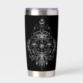 Astrology and Sacred Geometry Moth Thermobecher (Rückseite)