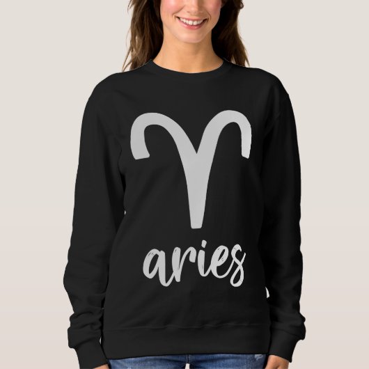 Astrology Aries Zodiac Sweatshirt (Vorderseite)