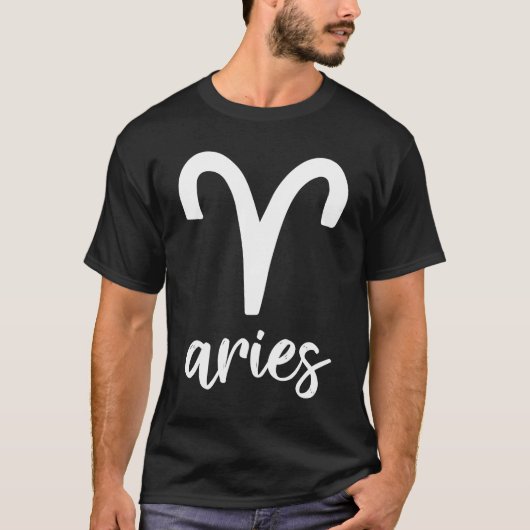 Astrology Aries Zodiac T-Shirt (Vorderseite)