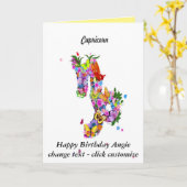 Astrology Birthday Card Karte (Gelbe Blume)