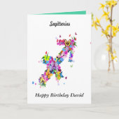 Astrology Birthday Card Karte (Gelbe Blume)