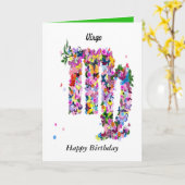 Astrology Birthday Card Karte (Gelbe Blume)