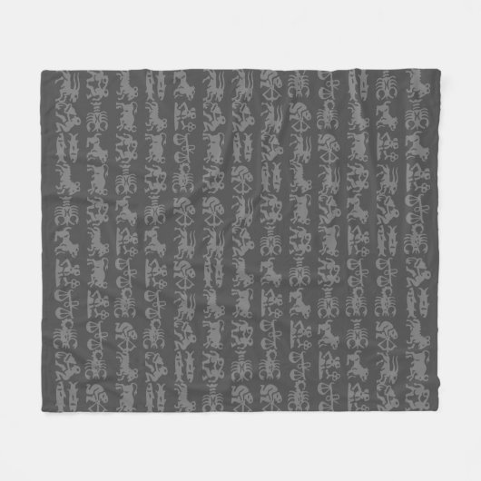 Astrology Blankets Horoscope Ohrs - Customize Fleecedecke (Vorderseite (Horizontal))