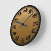 Astrology Clock Horoscope Clocks - Customize Runde Wanduhr (Winkel)