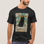 Astrology The God Cat Goth Tarot Card Reader Witch T-Shirt (Vorderseite)