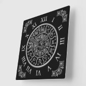 ASTROLOGY WALL CLOCK QUADRATISCHE WANDUHR (Winkel)