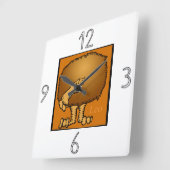 Astrology Zodiac Sign Leo Wall Clock Quadratische Wanduhr (Winkel)