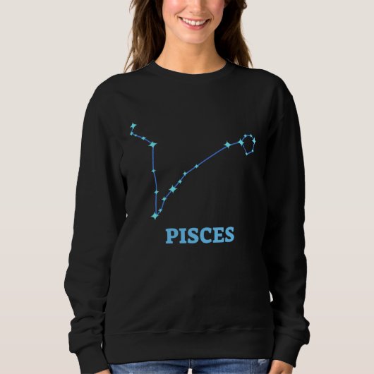 Astrology Zodiac Sign Pisces Horoscope Constellati Sweatshirt (Vorderseite)