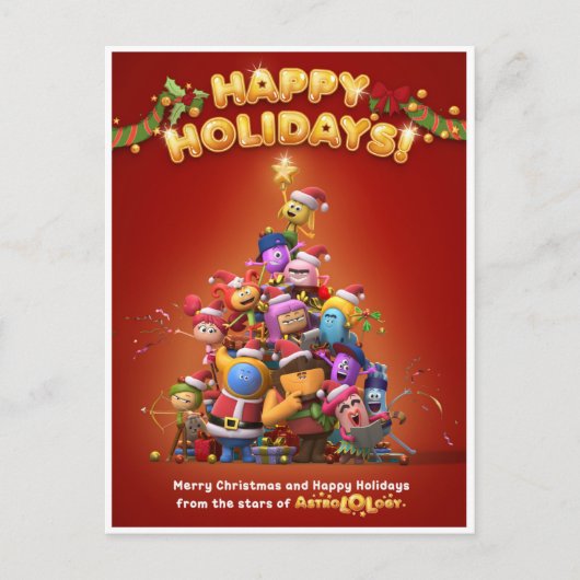 AstroLOLogy Christmas Postcard Postkarte (Vorderseite)