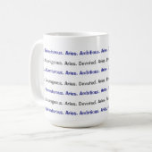 AstroloME Aries Kaffeetasse (Vorderseite Links)