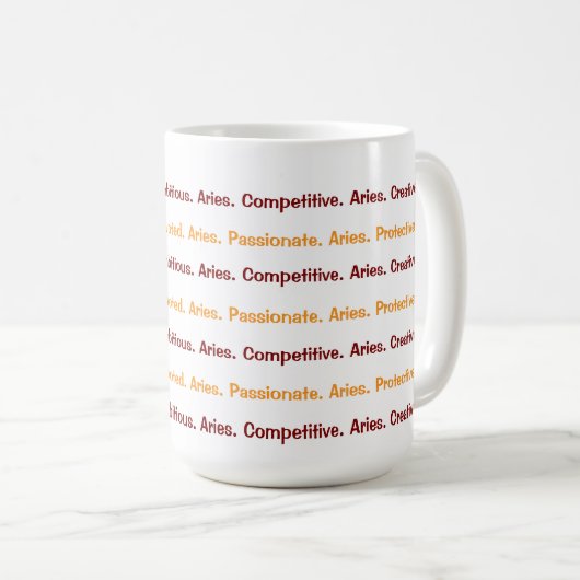 AstroloME Aries Kaffeetasse (VorderseiteRechts)