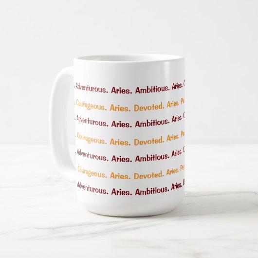 AstroloME Aries Kaffeetasse (Vorderseite Links)