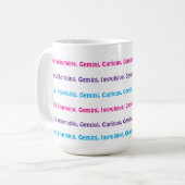 AstroloME Gemini Tasse (Vorderseite Links)