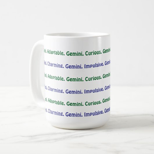 AstroloME Gemini Tasse (Vorderseite Links)