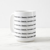 AstroloME Gemini Tasse (Vorderseite Links)