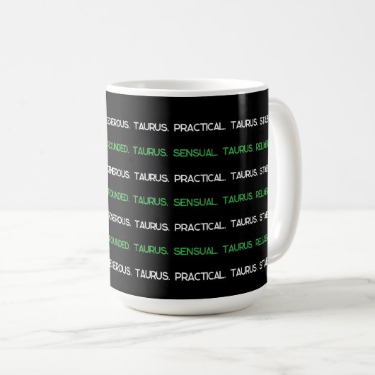 AstroloME Taurus Kaffeetasse (VorderseiteRechts)