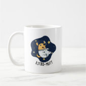 Astromutt Funny Dog Astronaut Puff Kaffeetasse (Links)