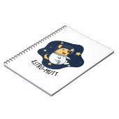 Astromutt Funny Dog Astronaut Puff Notizblock (Linke Seite)