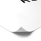 Astromutt Funny Dog Astronaut Puff Poster (Ecke)