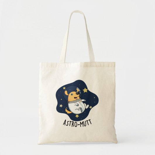 Astromutt Funny Dog Astronaut Puff Tragetasche (Vorne)