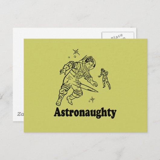 ASTRONAUGHTY POSTKARTE (Vorne/Hinten)