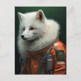 Astronaunt Fox Postkarte