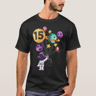 Astronaut 15. Geburtstag Jungen Mädchen Weltraum 1 T-Shirt