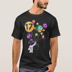 Astronaut 17. Geburtstag Jungen Mädchen Weltraum 1 T-Shirt