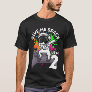 Astronaut 2. Geburtstags-Videospiel Raumliebend T-Shirt