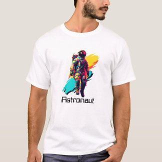 Astronaut-90er-Individuelle Name T-Shirt