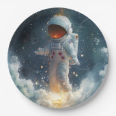 Astronaut Abstrakt Space Paper Teller (Vorderseite)