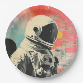 Astronaut Abstrakt Space Paper Teller (Vorderseite)